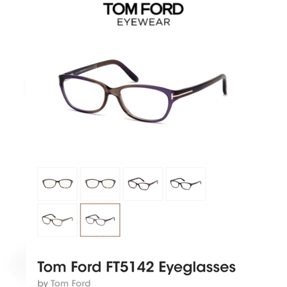Tom Ford Purple Cat Eye Eyeglass Frame - TF5142 - Picture 13 of 15